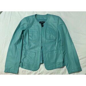 Liz Clairborne Studio Leather Jacket, Color Soft Allure, Size M, New w/tag